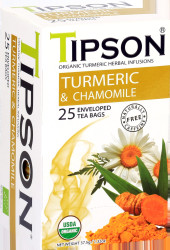 Tipson Organic Turmeric & Camomile 25 Tea Bag