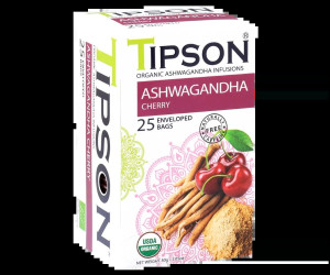 Tipson Organic Ashwagandha with Cherry 25 Tea Bag