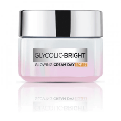 لوريال باريس GLYCOLIC BRIGHT
كريم النهار للإشراقة مع SPF 17
 50ML