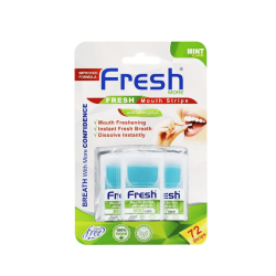Fresh Breath Strips Mint Flavor 72