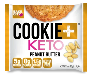 Bakecity Cookie+ Keto Peanut Butter 28g