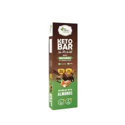 Best Natural KETO BAR CHOCOLATE WITH ALMONDS 60 g