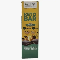 Best Natural Keto bar chocolate with peanut butter 60 g
