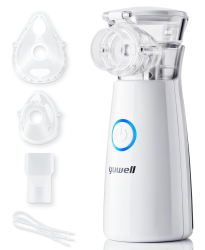 yuwell Portable Nebuliser Machine for Kids and Adults, Silent Mesh Nebuliser Ideal for Travel and Home Use