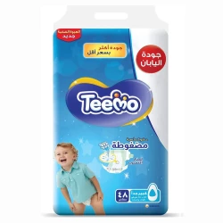 Teemo baby diapers, size (5), pack of 48 diapers