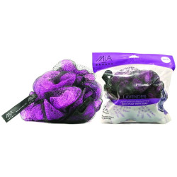 Mia Bath Pouf With Soap Lavender120 Gm