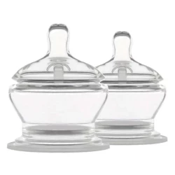 Pop Yum Transparent Freeding Nipples Mid Flow - 3-6 Months - 2 Pieces