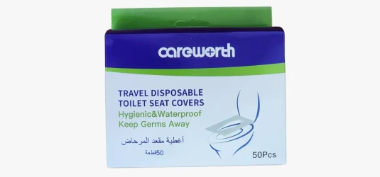 Careworth 50pc disposable toilet seat cover