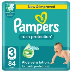 Pampers Size (3) Medium Mega Pack 84 Diapers