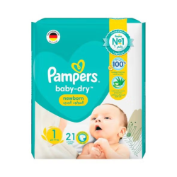 Pampers Newborn Size 1 Taped Diapers 21 Piece Comfort Pack