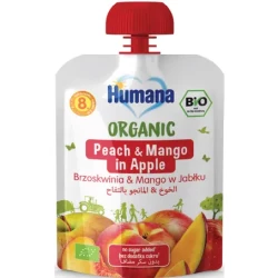 Humana Organic Peach Mango Apple Puree Pouch +8m 90g