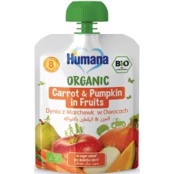 Humana Organic Carrot Pumpkin Fruits Puree Pouch +8m 90g