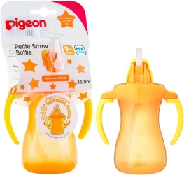 Pigeon Petite Straw Bottle (Orange) 150 Ml