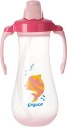 Pigeon Tall Straw Bottle Pink 1Piece