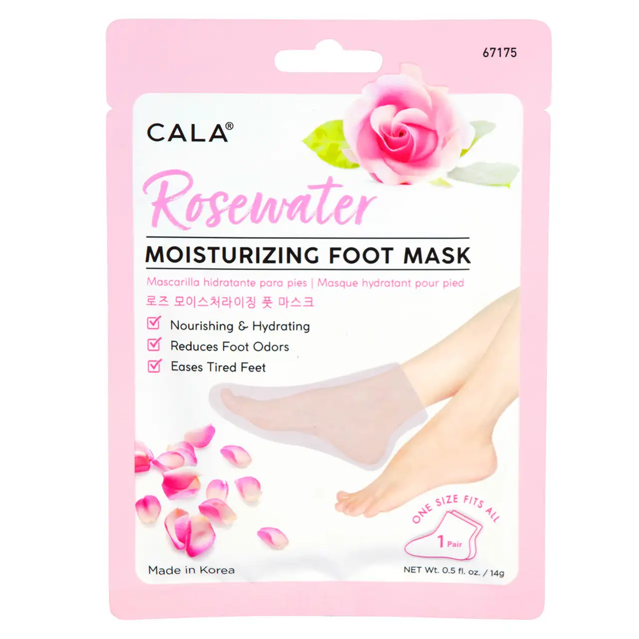 Cala Rose Moisturizing Foot Mask 3 Pairs