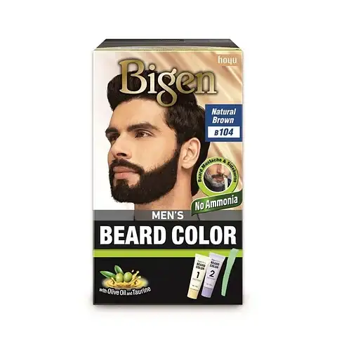 Bigen Mens Beard Natural Brown B104