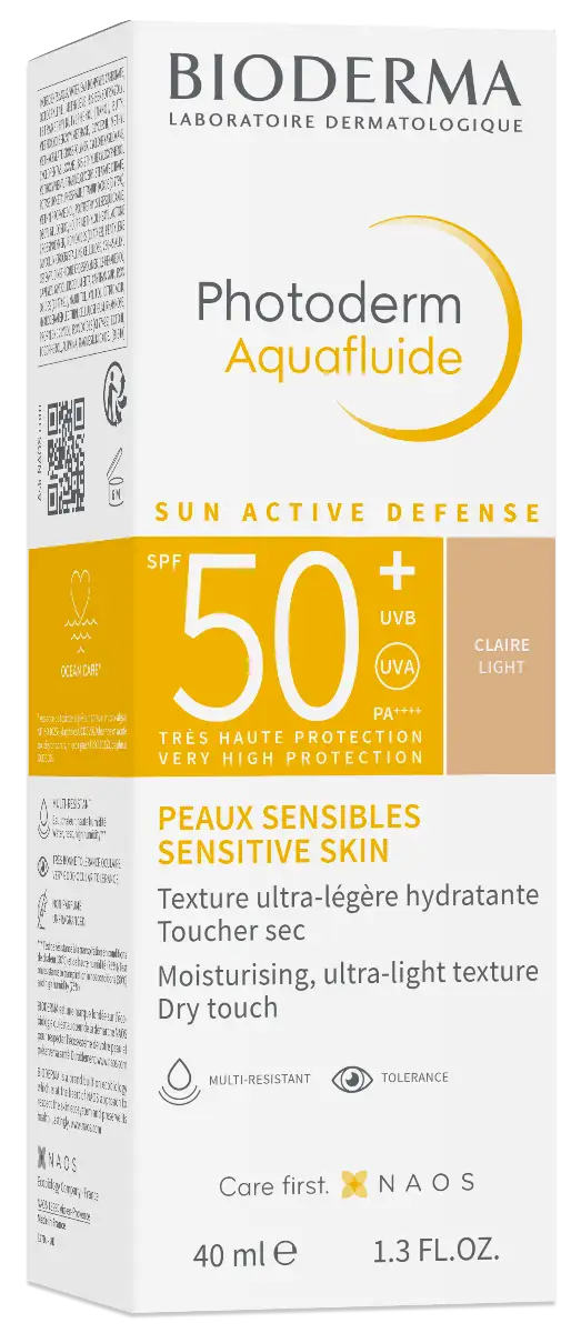 كريم الحماية من الشمس بيوديرما فوتوديرم ماكس أكوافلويد لايت تنت SPF 50