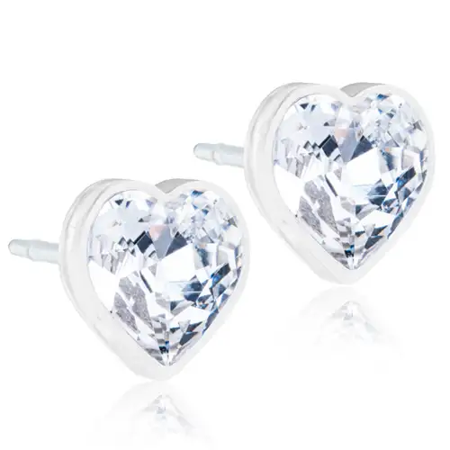 Blomdahl Earrings Heart Crystal Mp