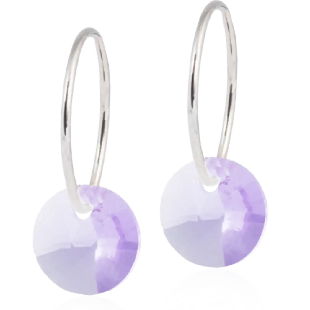 Blomdahl Earrings Round Violet Nt