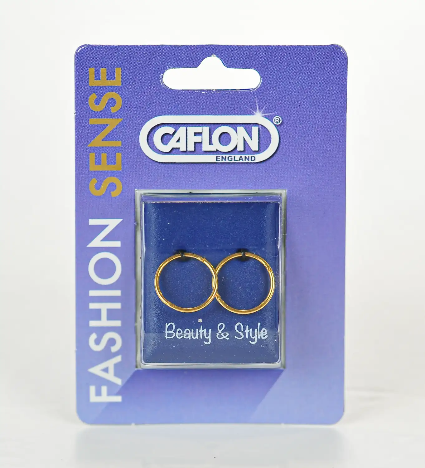 Caflon Earring Hoop White 1 2 Inch 1 Pair