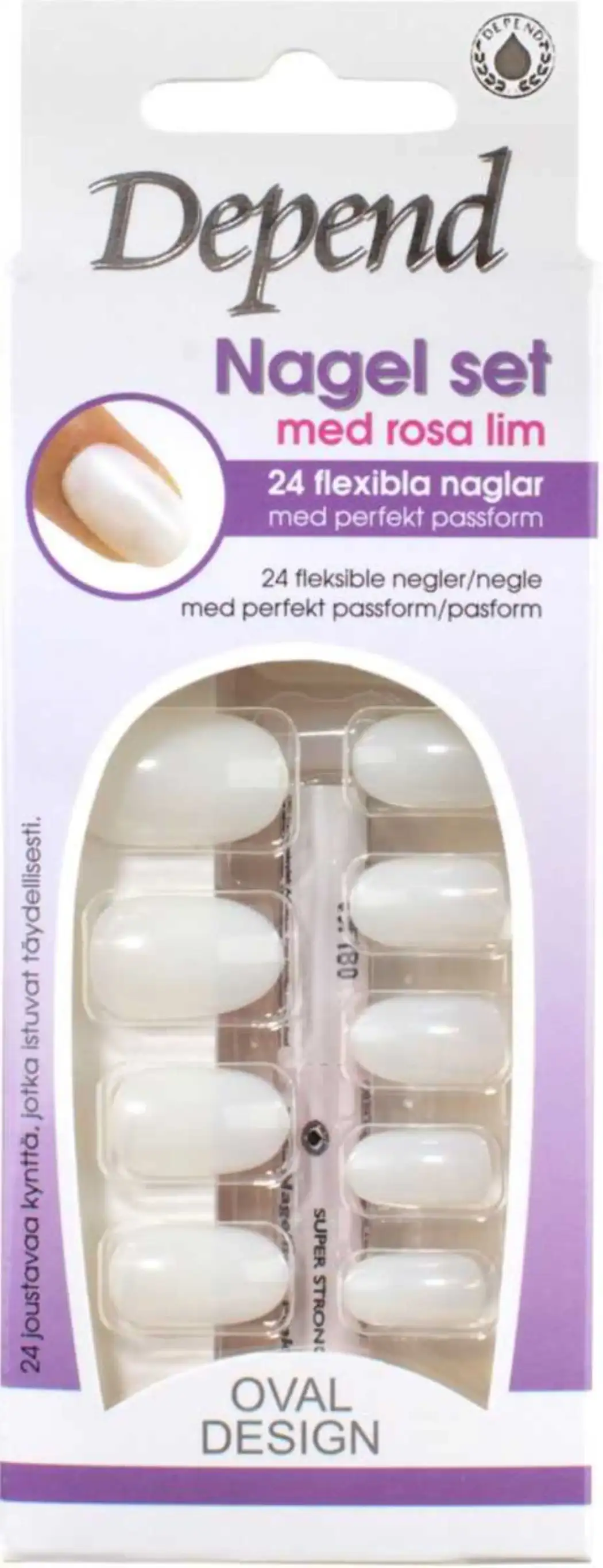 Blomdhal Depend Nail Kit Small Oval Design