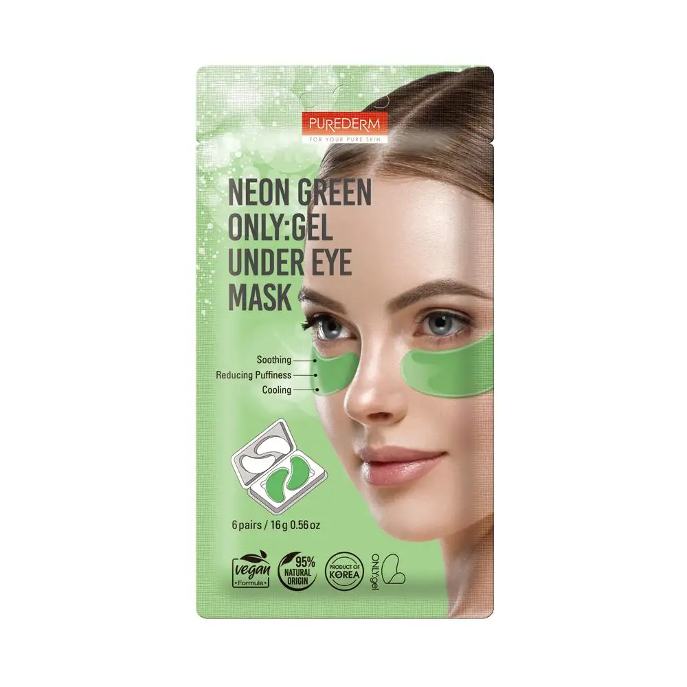 Purederm Neon Green Only:gel Under Eye Mask