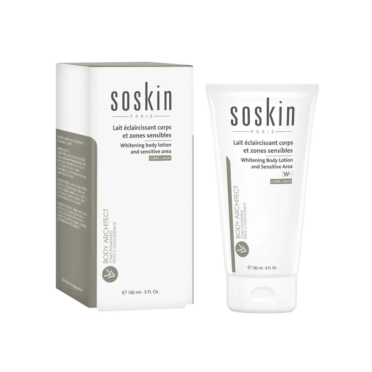 Soskin Whitening Body Lotion and Sensitive Area 150 ML