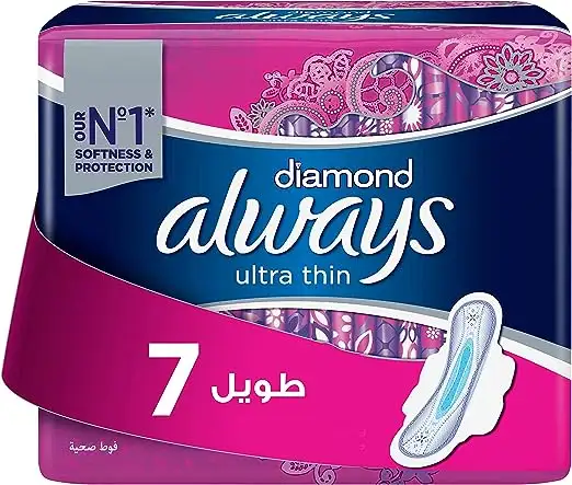 Always Ultra Diamond Long W Wings 24