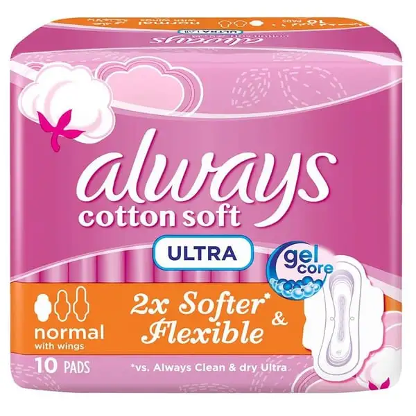Always Ultra Thin Sensitive Light 10 Pads