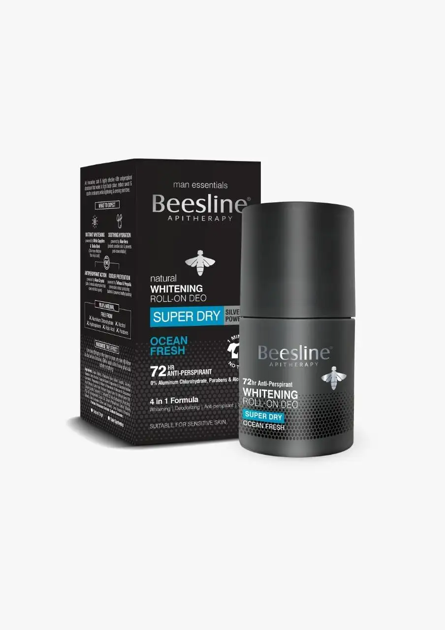 Beesline White-Roll-On Deo Super Dry Ocean Fresh 72H Men