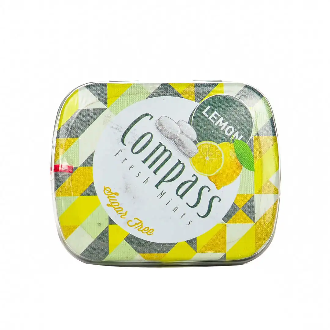 Compass Fresh Mint Lemon Mint 14 Gm 50 Pcs