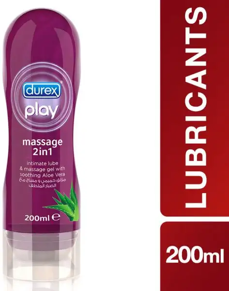 Durex Play 2 In 1 Original Lube Soothing Aloe Vera Massage Lube Gel 200 ML