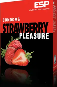 Esp Strawberry Pleasure 12 Condoms