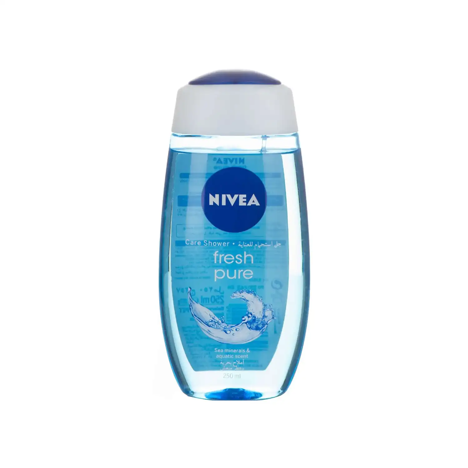 NIVEA Fresh Pure Shower Gel, Sea Minerals, Aquatic Scent, 250ml