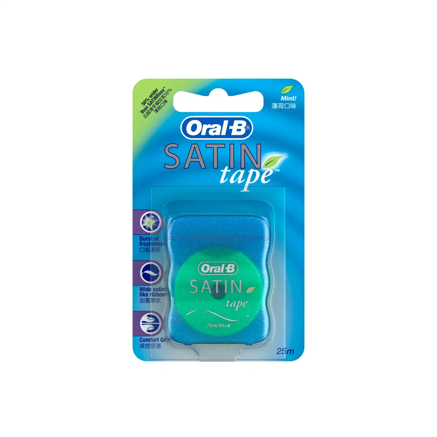 Oral-B Dental Floss Satin Mint Tape 25 M