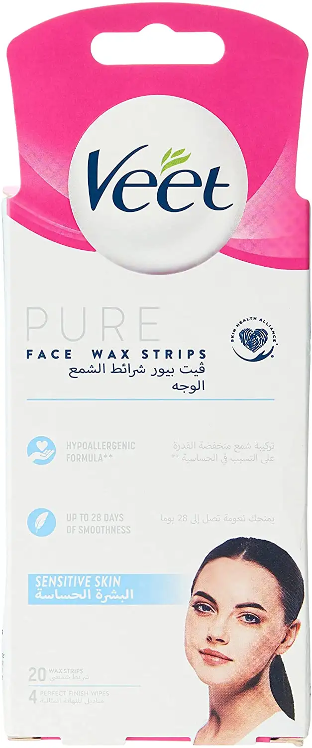 Veet Pure Face Wax Strips 20 Pcs