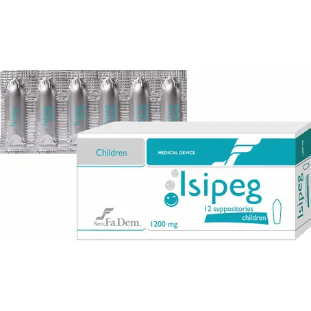 Isipeg Suppositories 12 Suppositories For Children1200 MG