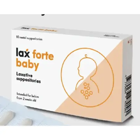 Laxforte Baby Suppositories 10 Suppositories In A Package