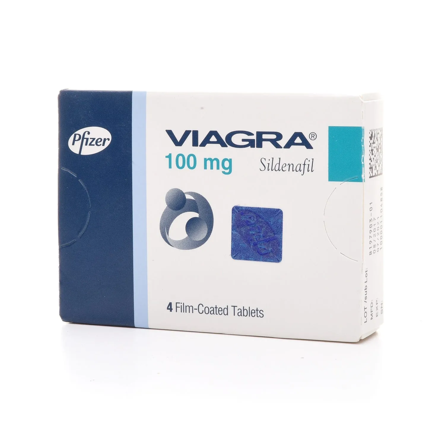 Viagra 100 mg Film Coated Tablets 4 Pcs