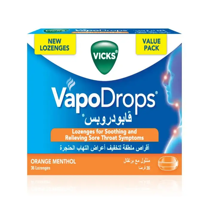 Vicks Vapodrops Orange 36 Pcs