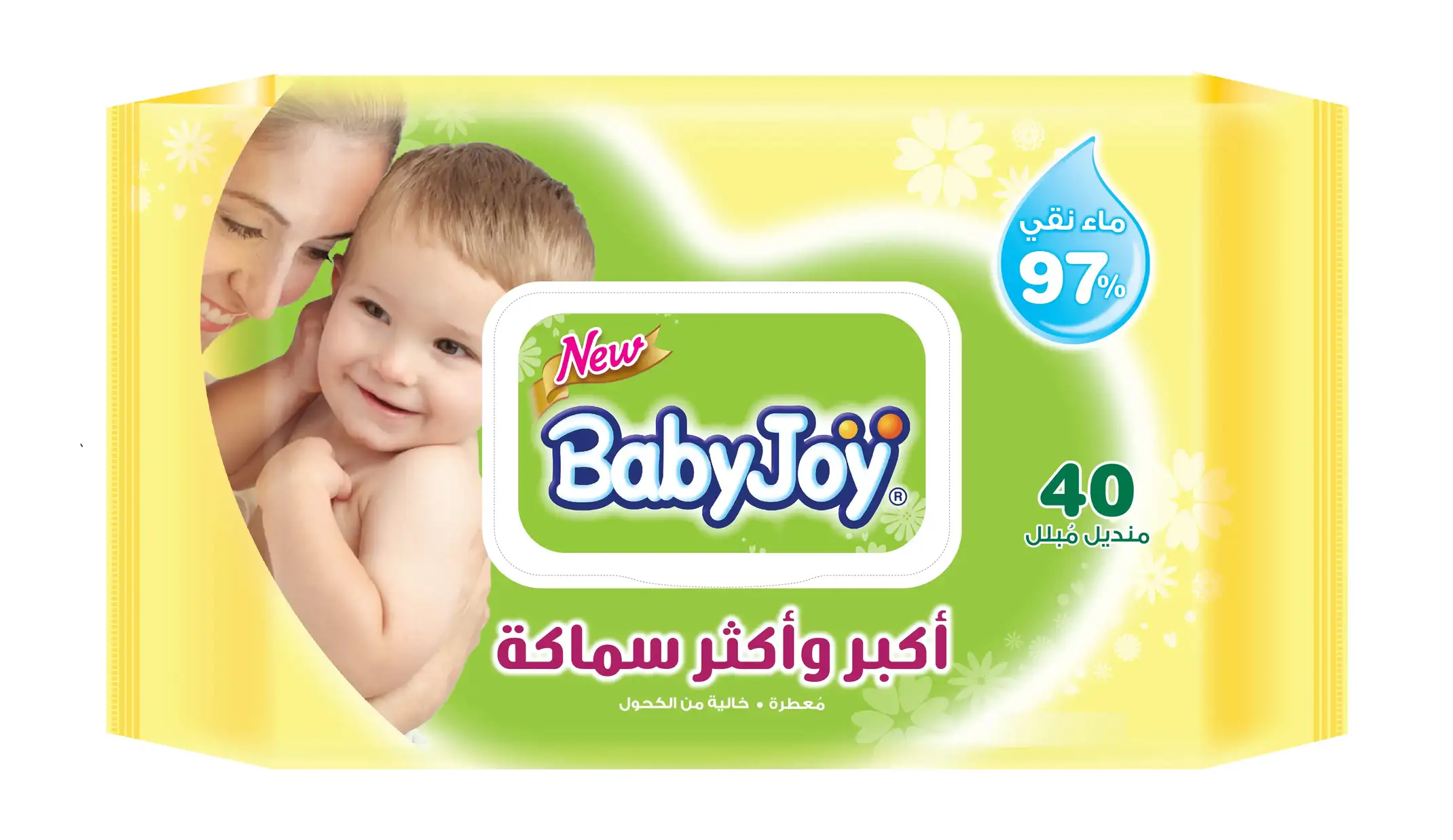 Baby Joy Wet Wipes ThickerandLarger 12X40 Wipes