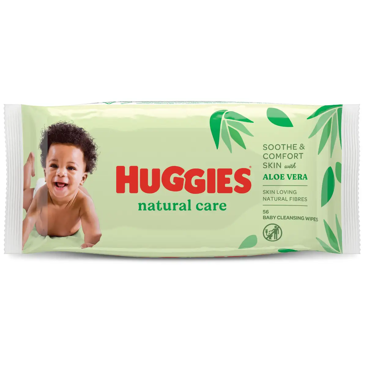 Huggies Natural Baby Wipes Aloe Vera Wipes 1 Pack X 56 Wipes