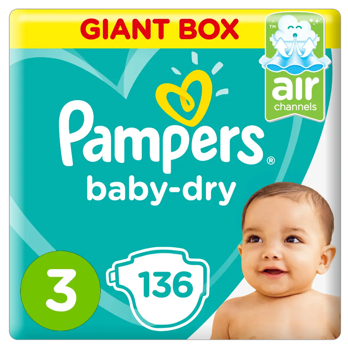 Pampers Mega Medium 3 4-9 Kg 136 Box