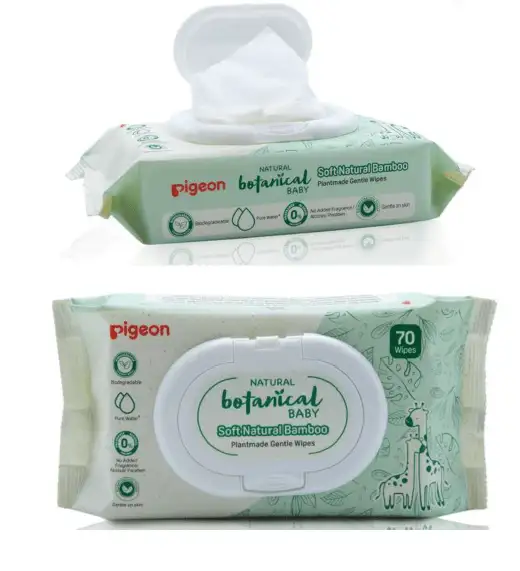Pigeon Botanical Baby Plant Made Gentle Wipes 70 Pcs