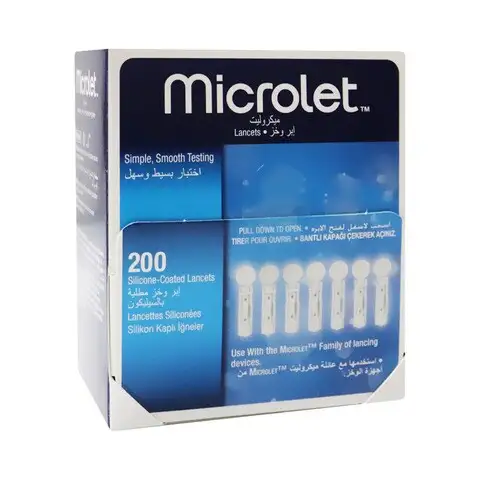 Blood Lancets Microlet 200 PcsOmron-Contour-Medisence-One