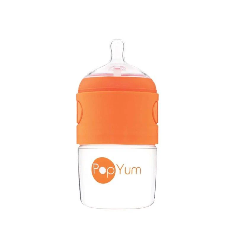 Pop Yum Baby Feeding Bottle - 150 ml - Orange