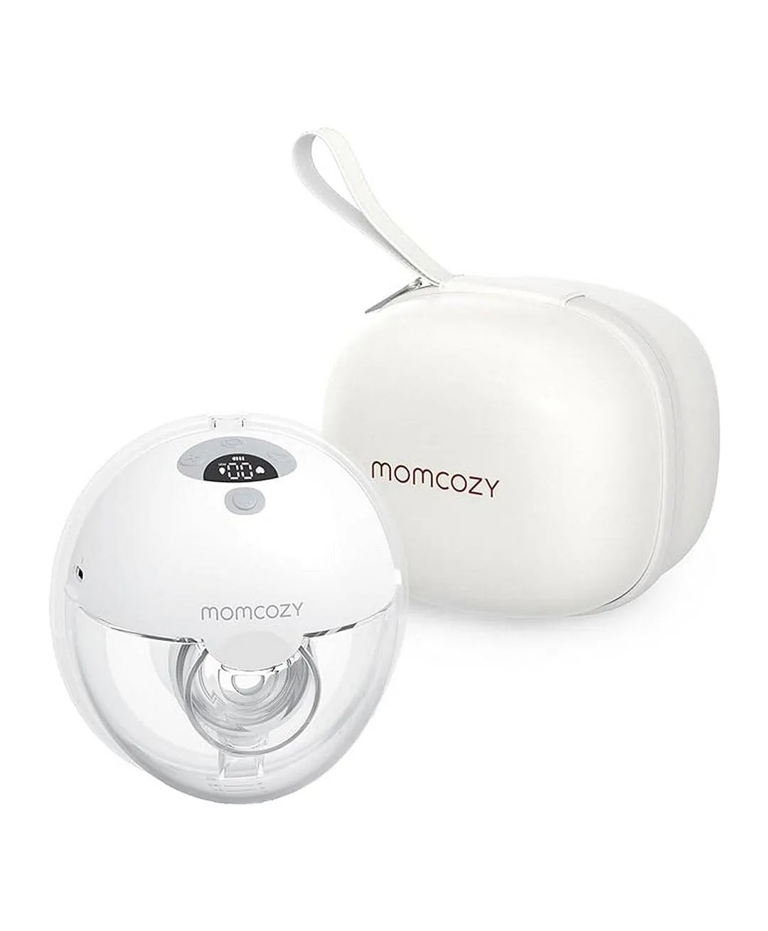 Momcozy M5 Hands Free Breast Pump, Wearable Breast Pump of Baby Mouth Double-Sealed Flange, Electric Breast Pump Portable, Grey