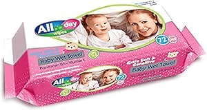 All Day Extra Soft & Sensitive Baby Wet Towel 72 pcs Provitamin B5 Vitamin E