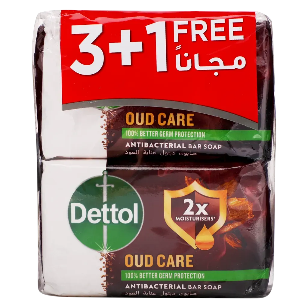 صابون الجسم بخشب العود ديتول 4 × 165 جم  عرض
