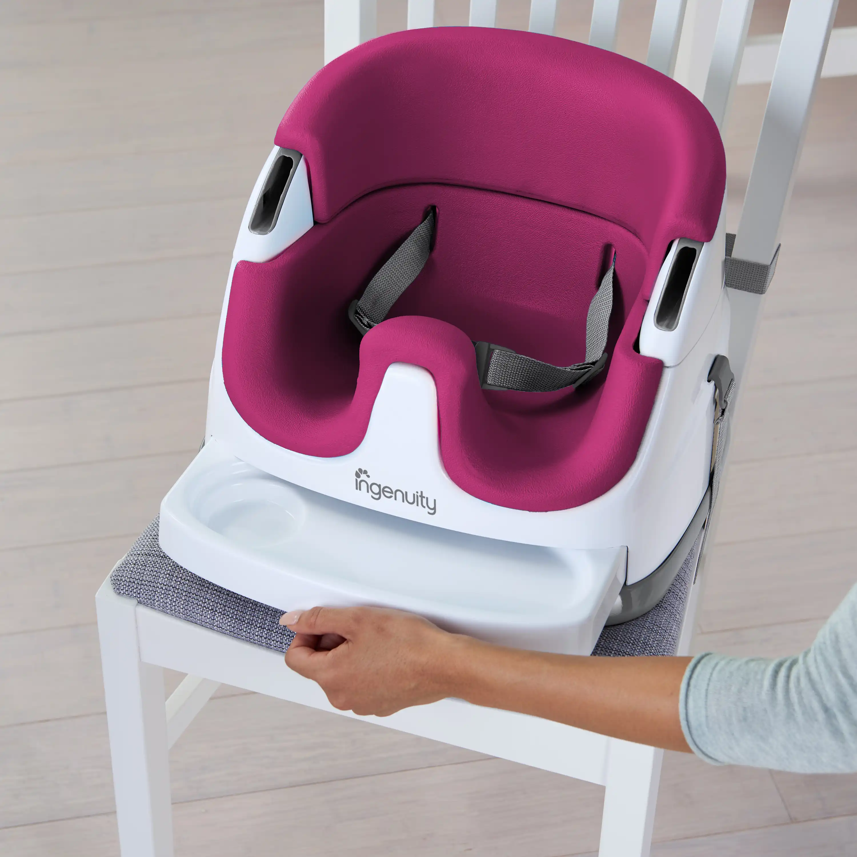 Ingenuity Baby Base 2-In-1 Seat - Pink Flambe